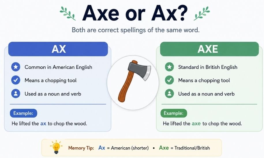 Axe or Ax