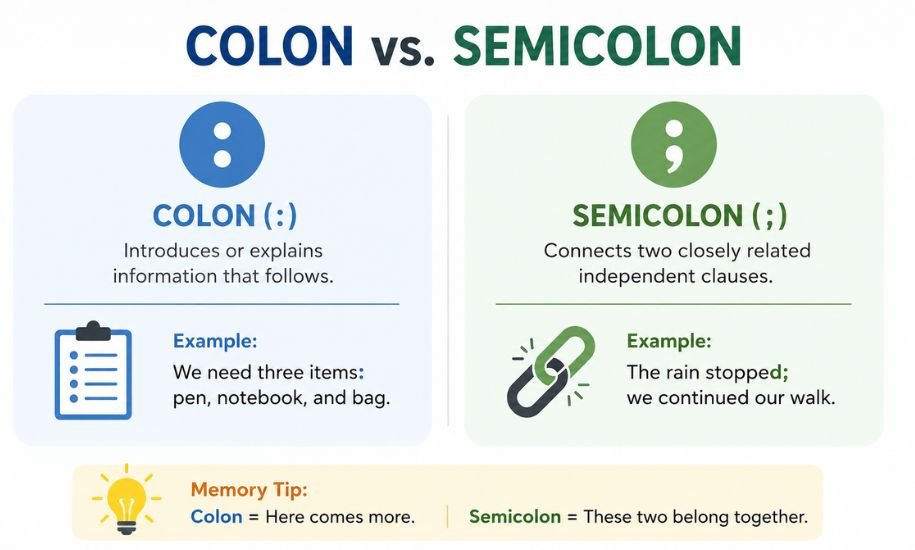 Colon or Semicolon