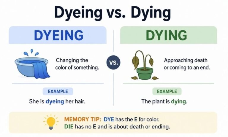 Dyeing or Dying