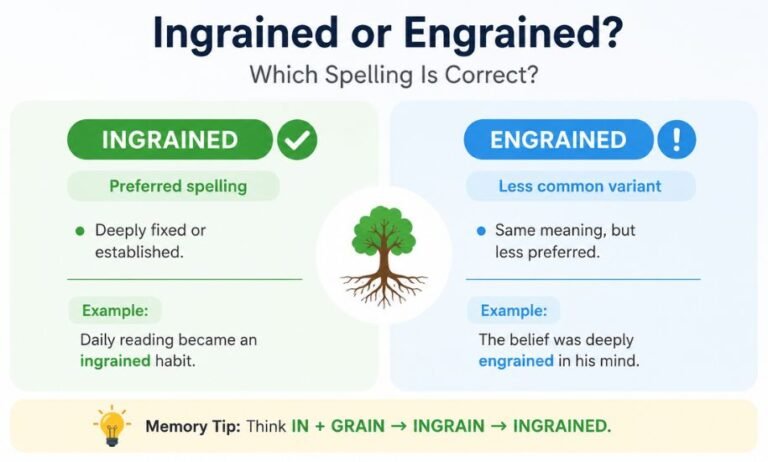 Engrained or Ingrained