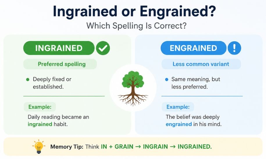 Engrained or Ingrained