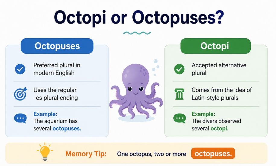Octopi or Octopuses