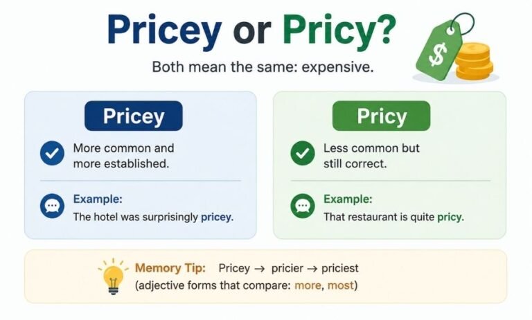 Pricey or Pricy
