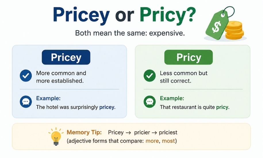 Pricey or Pricy