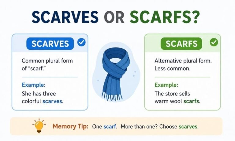 Scarves or Scarfs