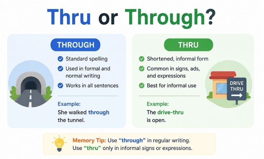 Thru or Through