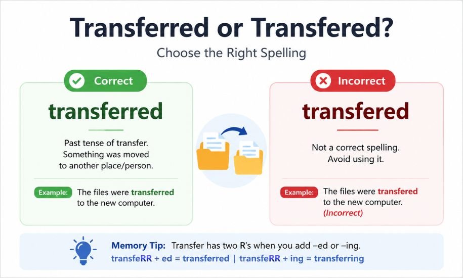 Transferred or Transfered