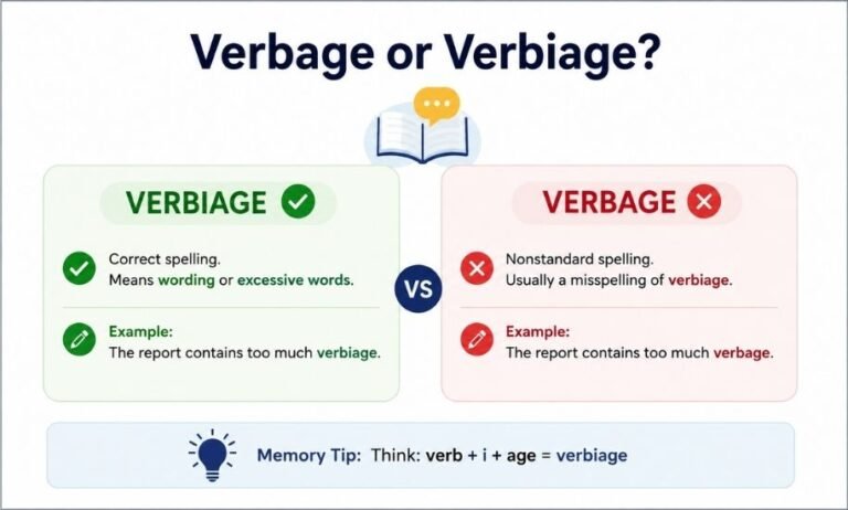 Verbiage or Verbage