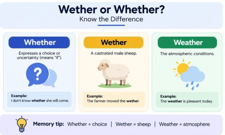 Wether or Whether