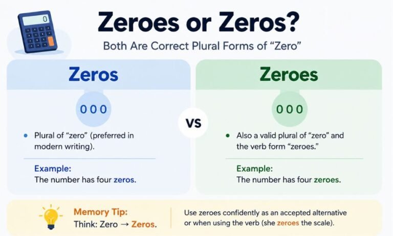 Zeroes or Zeros