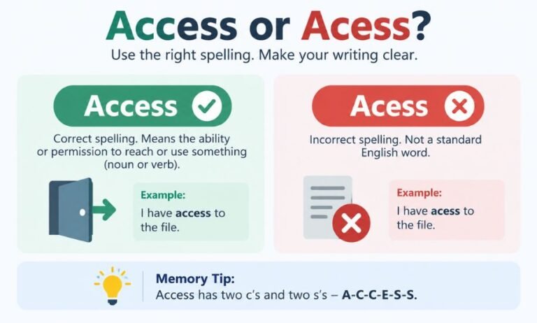 Access or Acess