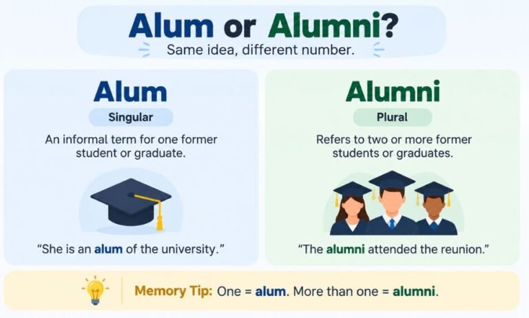 Alum or Alumni