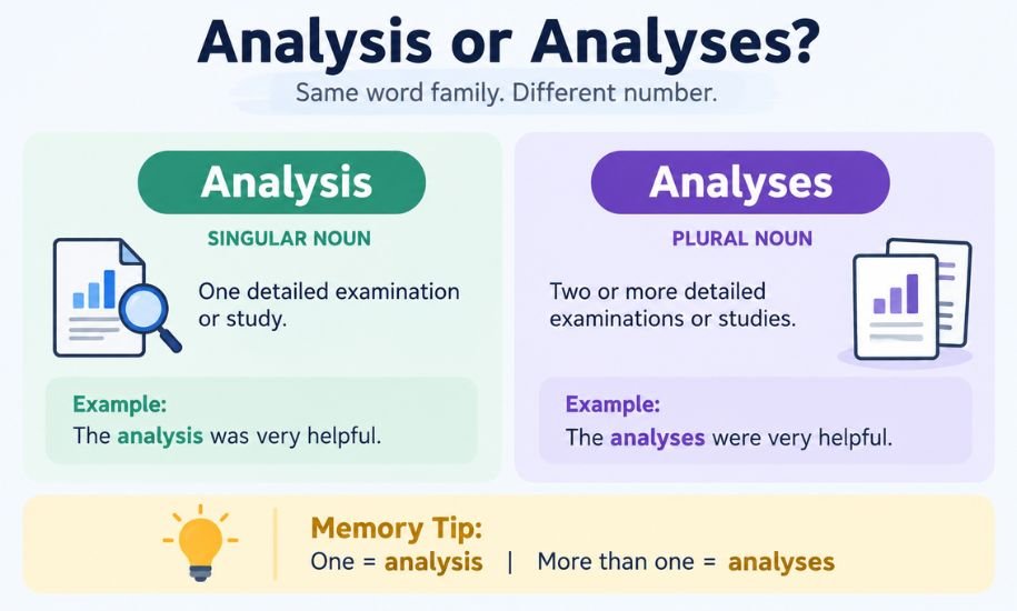 Analysis or Analyses