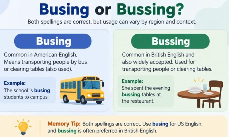 Busing or Bussing