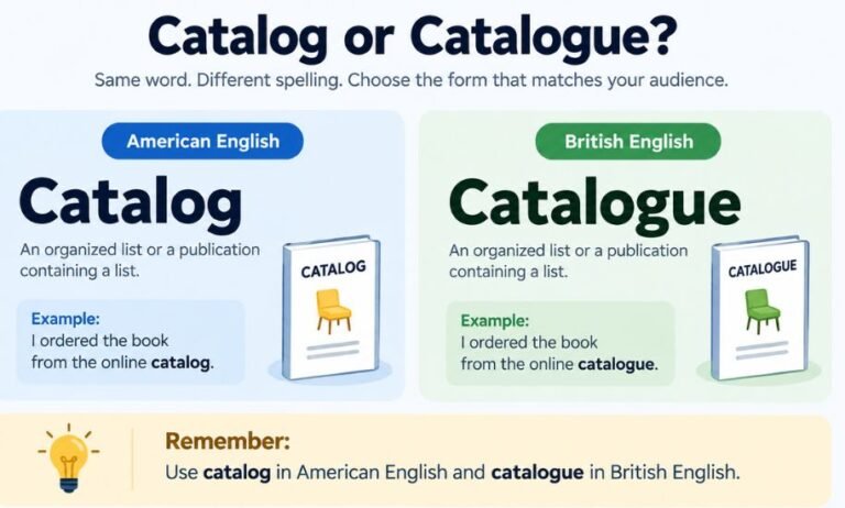 Catalog or Catalogue