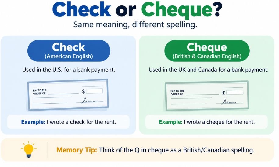 Check or Cheque