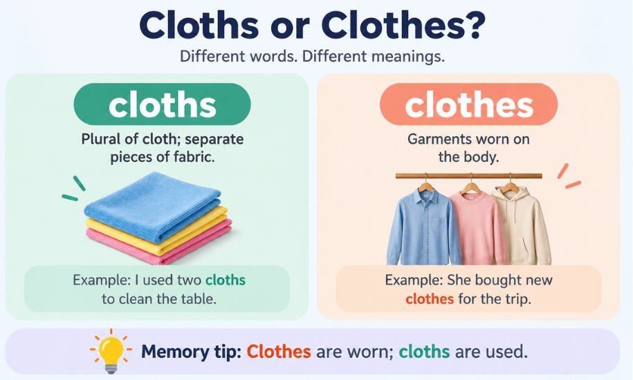 Cloths or Clothes