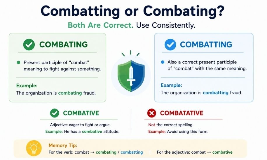 Combatting or Combating