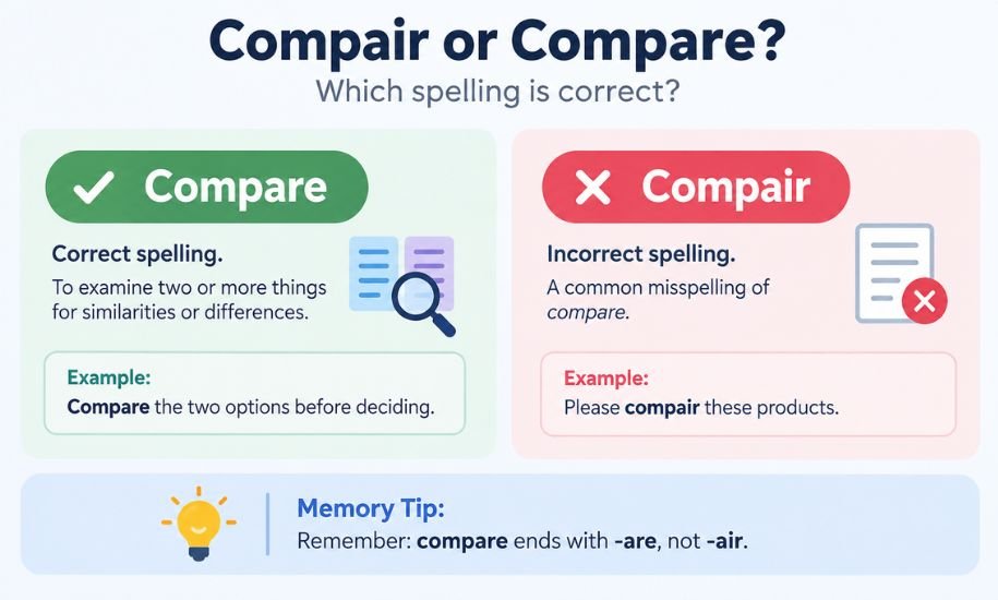 Compair or Compare