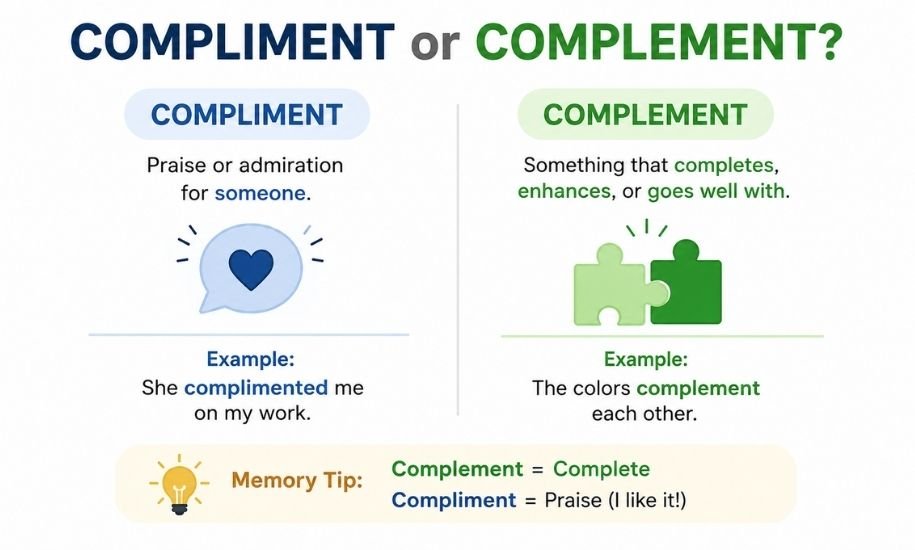 Compliment or Complement