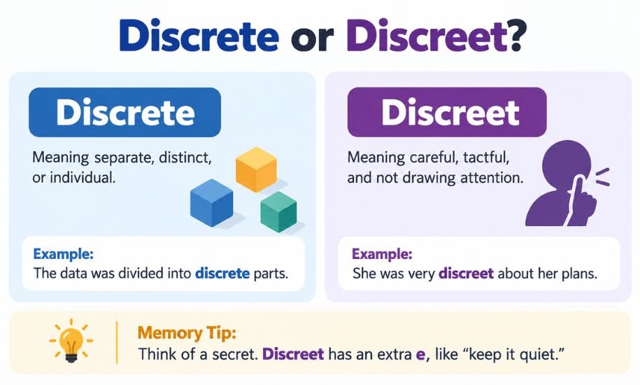 Discrete or Discreet