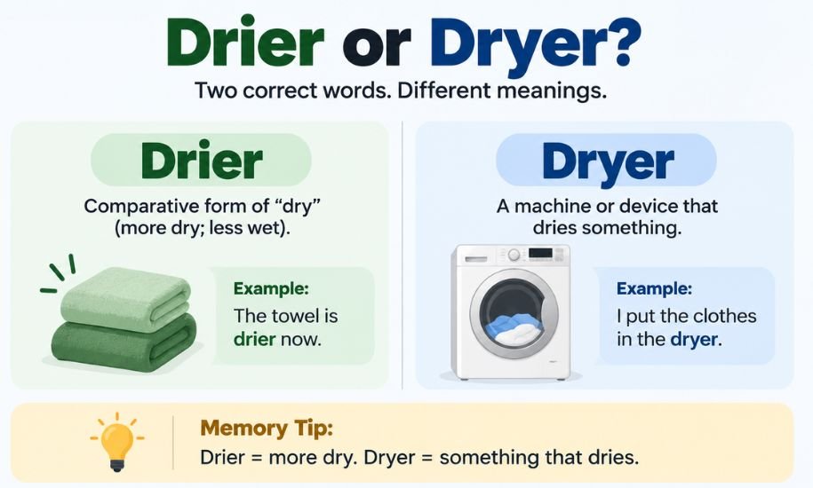 Drier or Dryer
