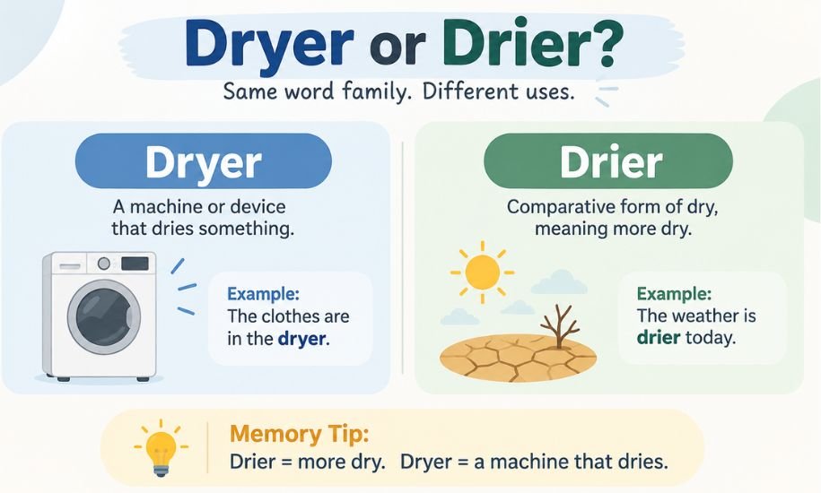 Dryer or Drier