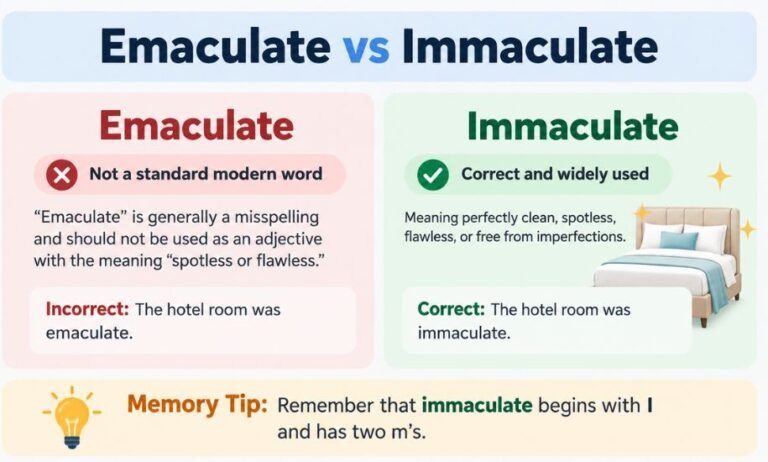 Emaculate vs Immaculate