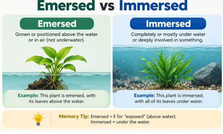 Emersed vs Immersed