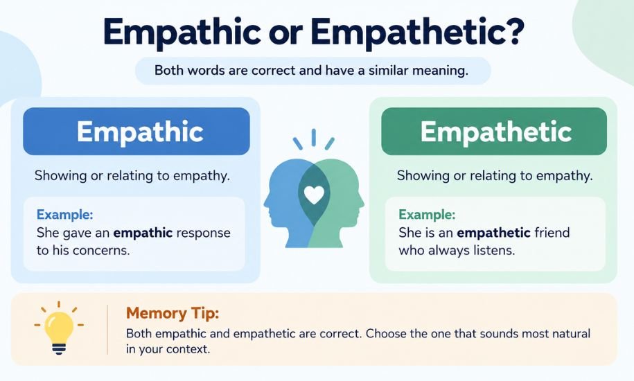 Empathic or Empathetic