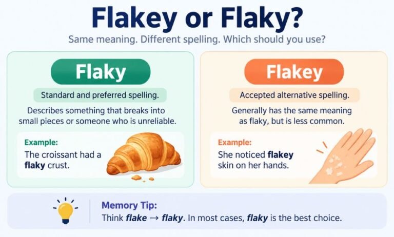 Flaky or Flakey