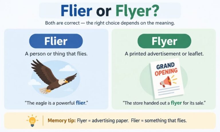 Flier or Flyer