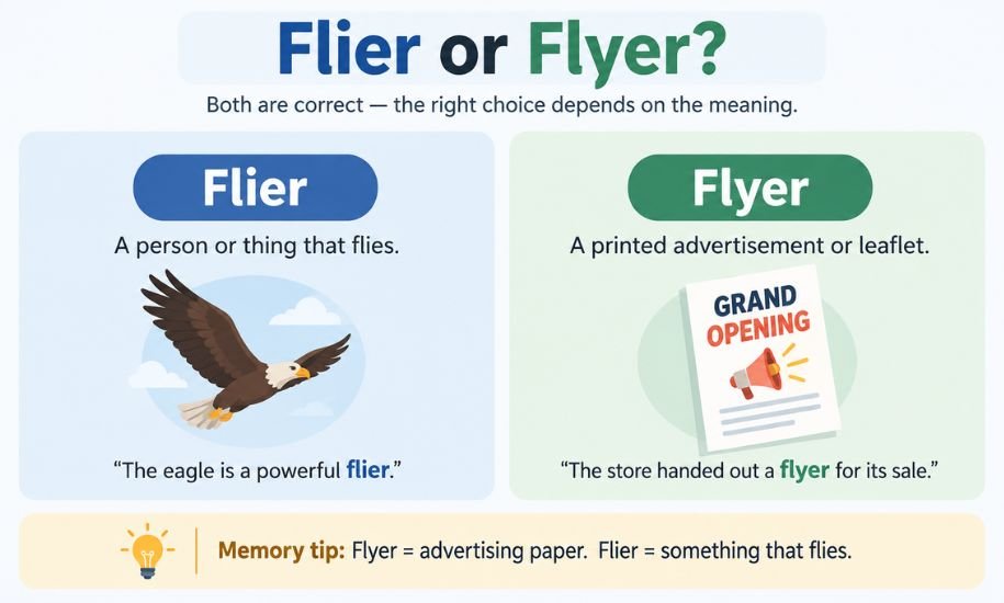 Flier or Flyer
