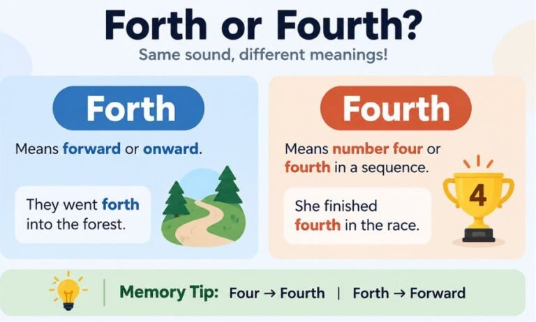 Forth or Fourth