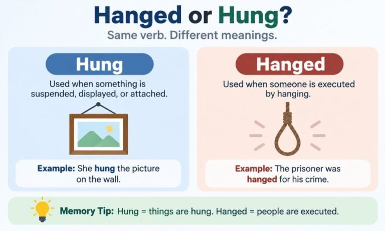 Hanged or Hung