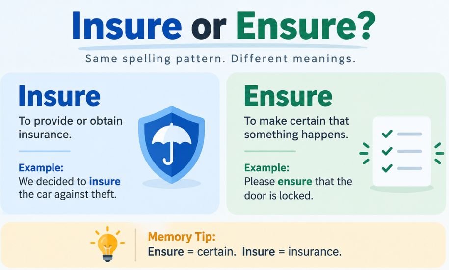 Insure or Ensure