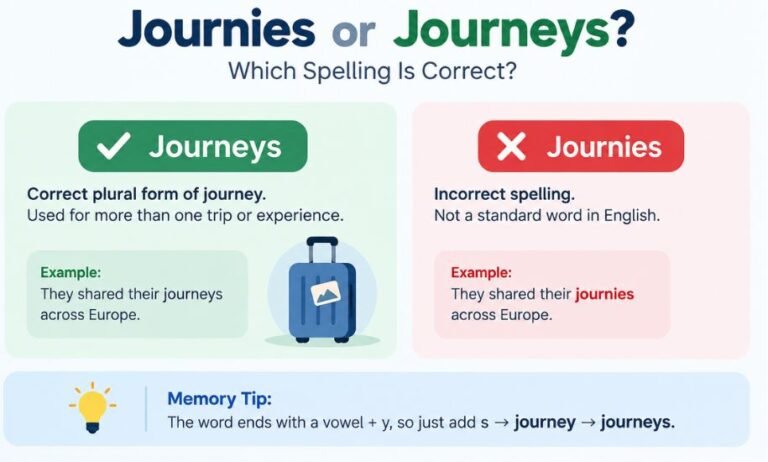 Journies or Journeys: Correct Spelling Explained
