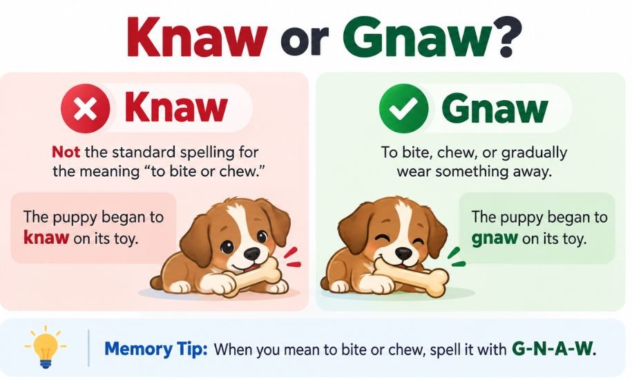 Knaw or Gnaw