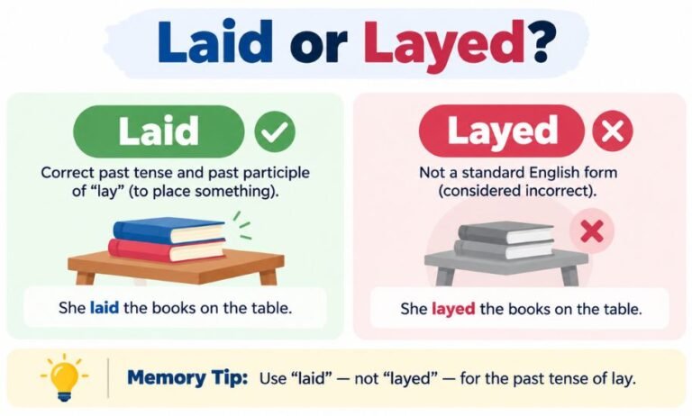 Laid or Layed
