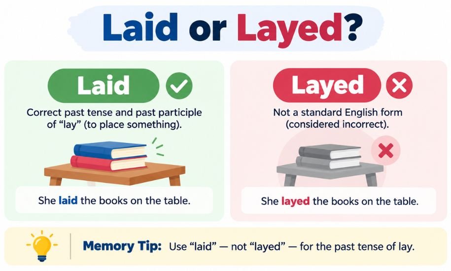 Laid or Layed