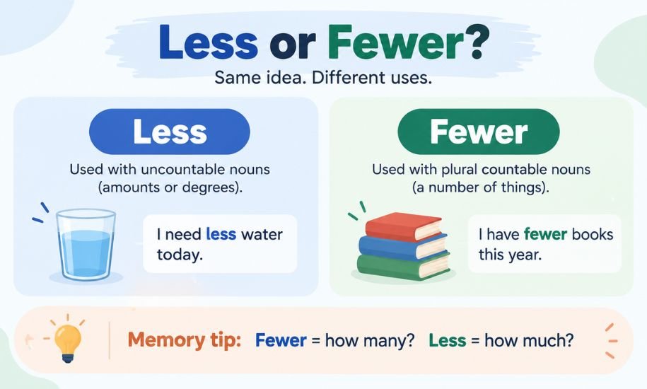 Less or Fewer