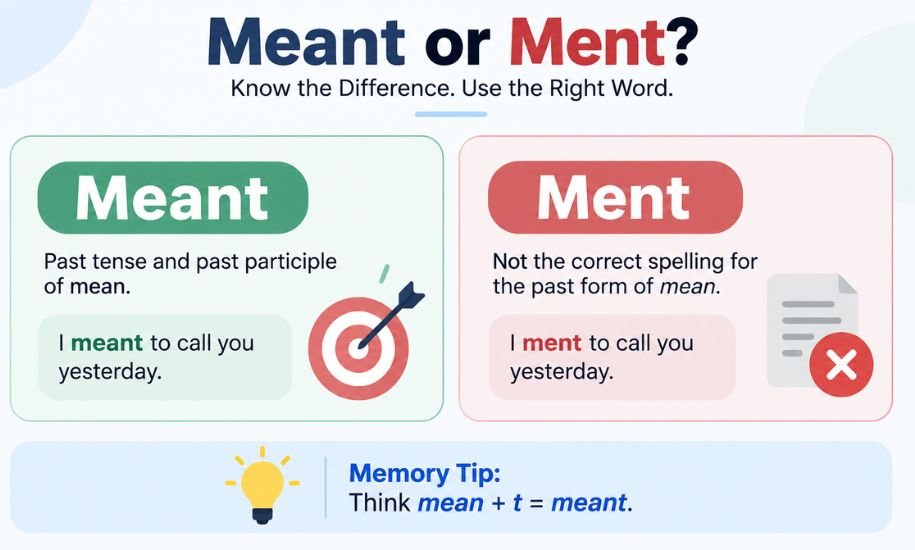 Meant or Ment