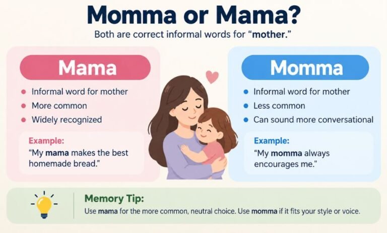 Momma or Mama