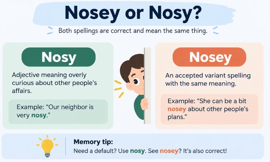 Nosey or Nosy
