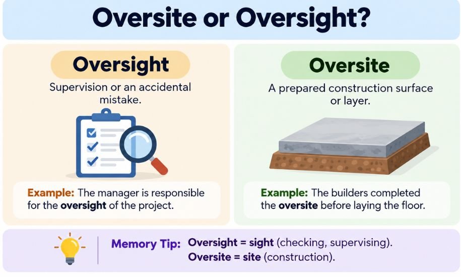 Oversite or Oversight