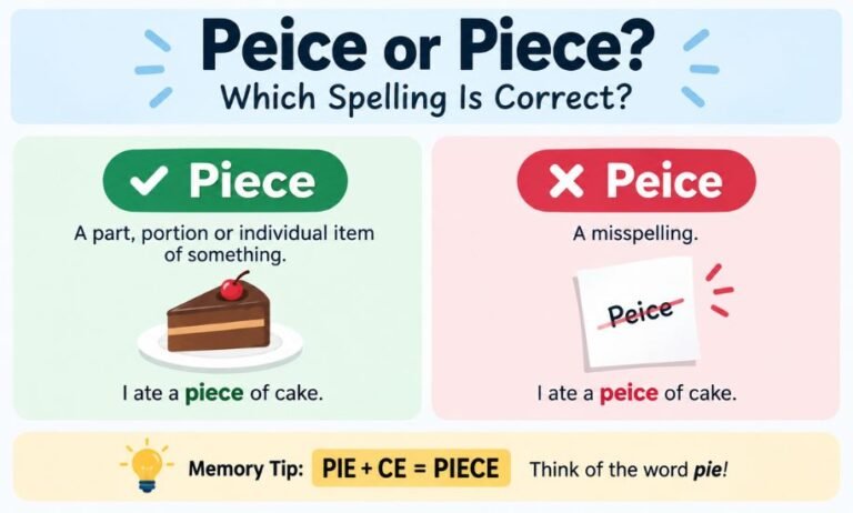 Peice or Piece