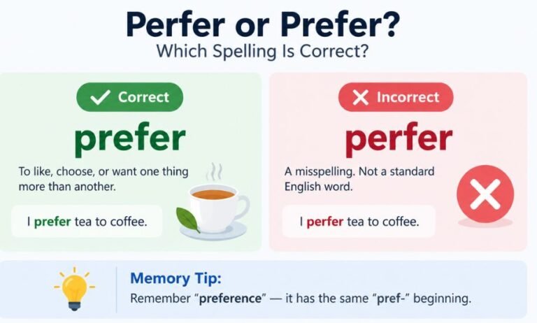 Prefer or Perfer