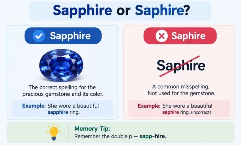Sapphire or Saphire
