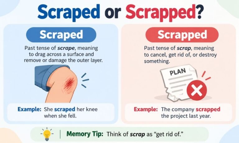 Scraped or Scrapped