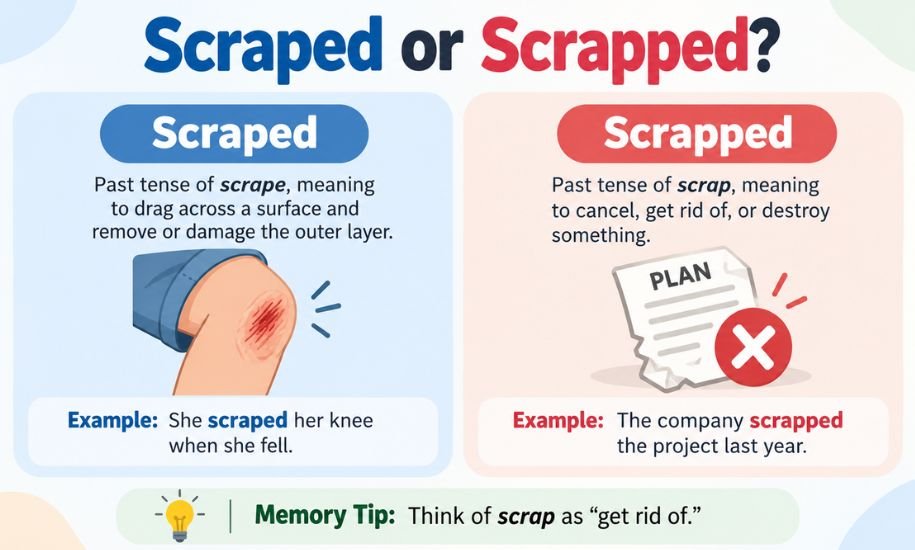 Scraped or Scrapped